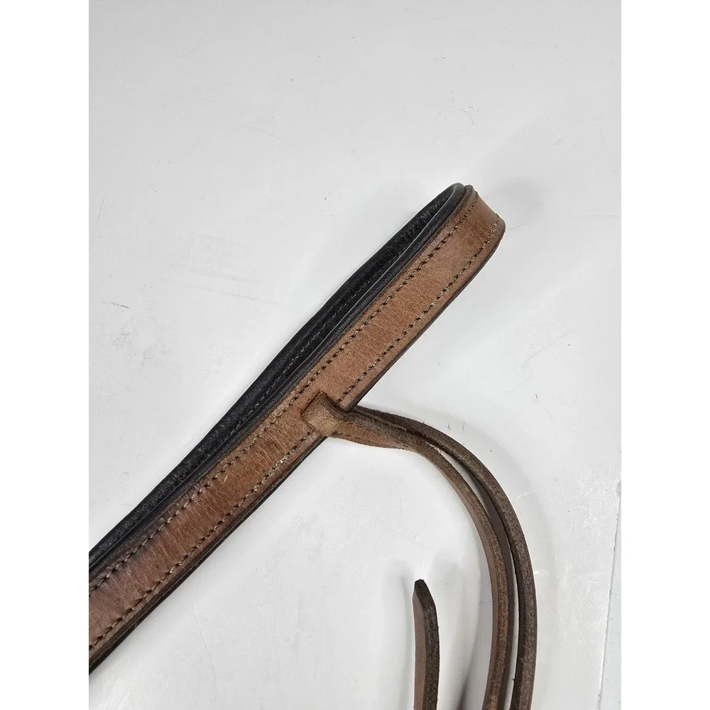 Vintage Turf Single Ear Leather Western Headstall with D Ring‎ Snaffle